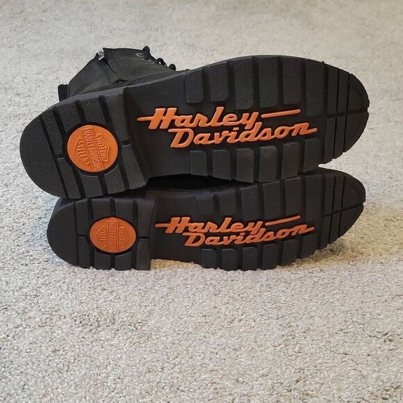 Harley-Davidson Men\'s Lace Ankle Black Nubuck Boots Size 11.5